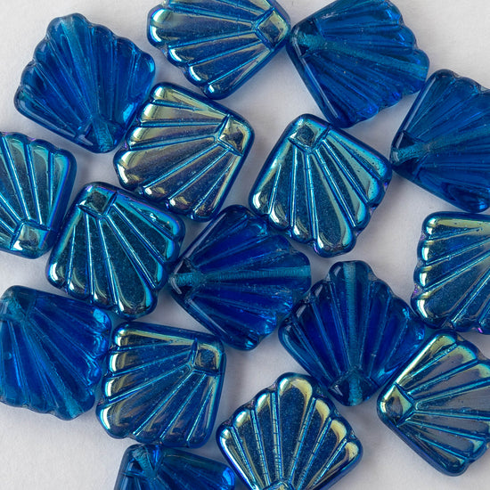 Load image into Gallery viewer, 14mm Diafan Beads - Sapphire Blue AB - 8 Beads
