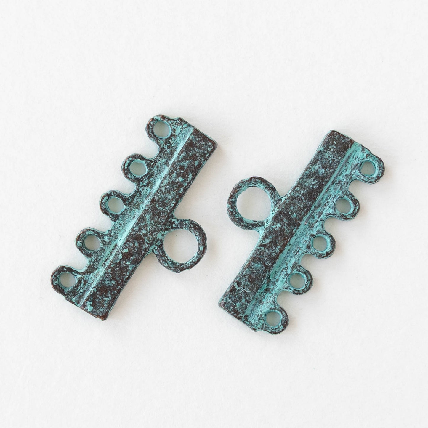 5 Hole End Bar - Copper Patina - 2 or 6 pieces