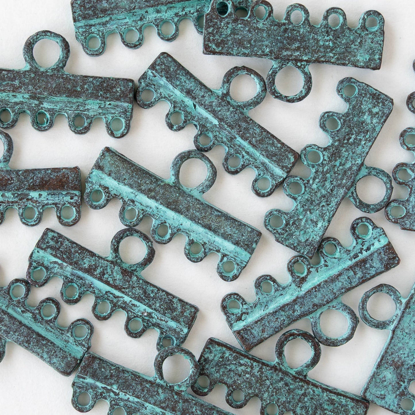 5 Hole End Bar - Copper Patina - 2 or 6 pieces