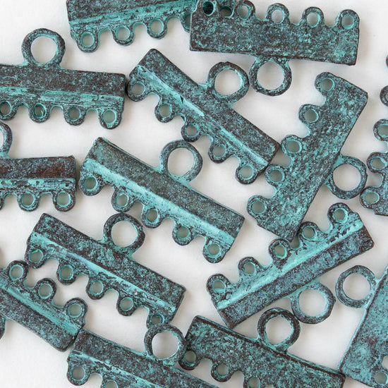 5 Hole End Bar - Copper Patina - 2 or 6 pieces