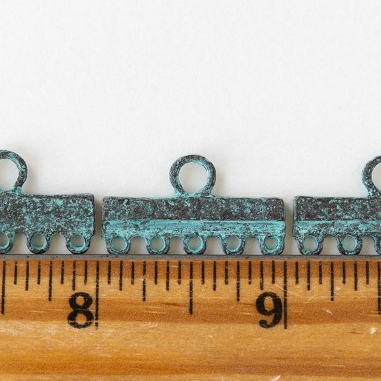5 Hole End Bar - Copper Patina - 2 or 6 pieces