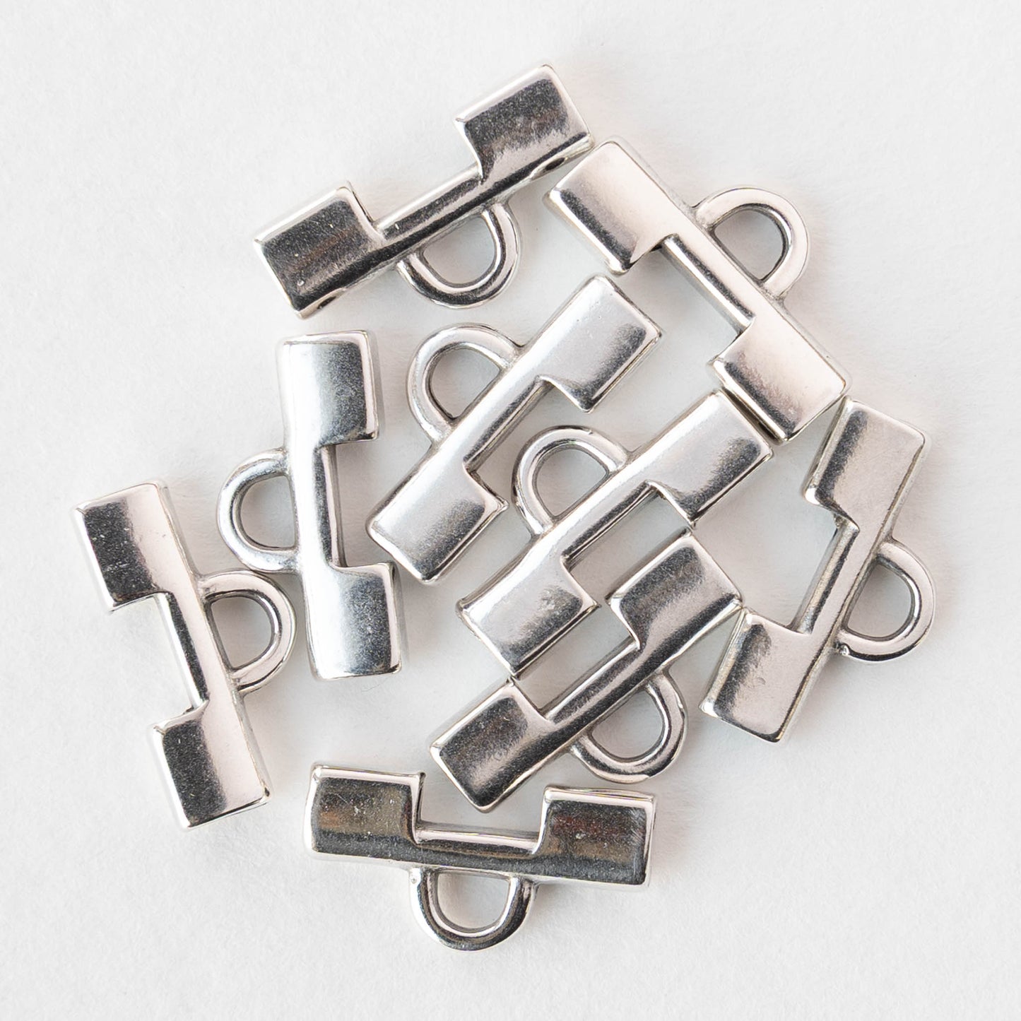 Soros II Tila Bead Ending - Antique Silver Plate - 4 pieces