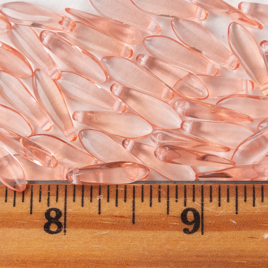 16mm Dagger Beads - Peach - 50 beads