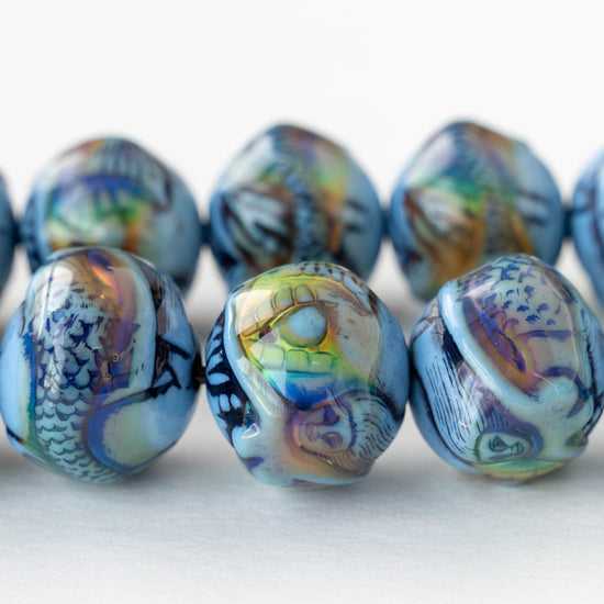 16mm Color Changing Mood Beads - Mermaid -  1 bead