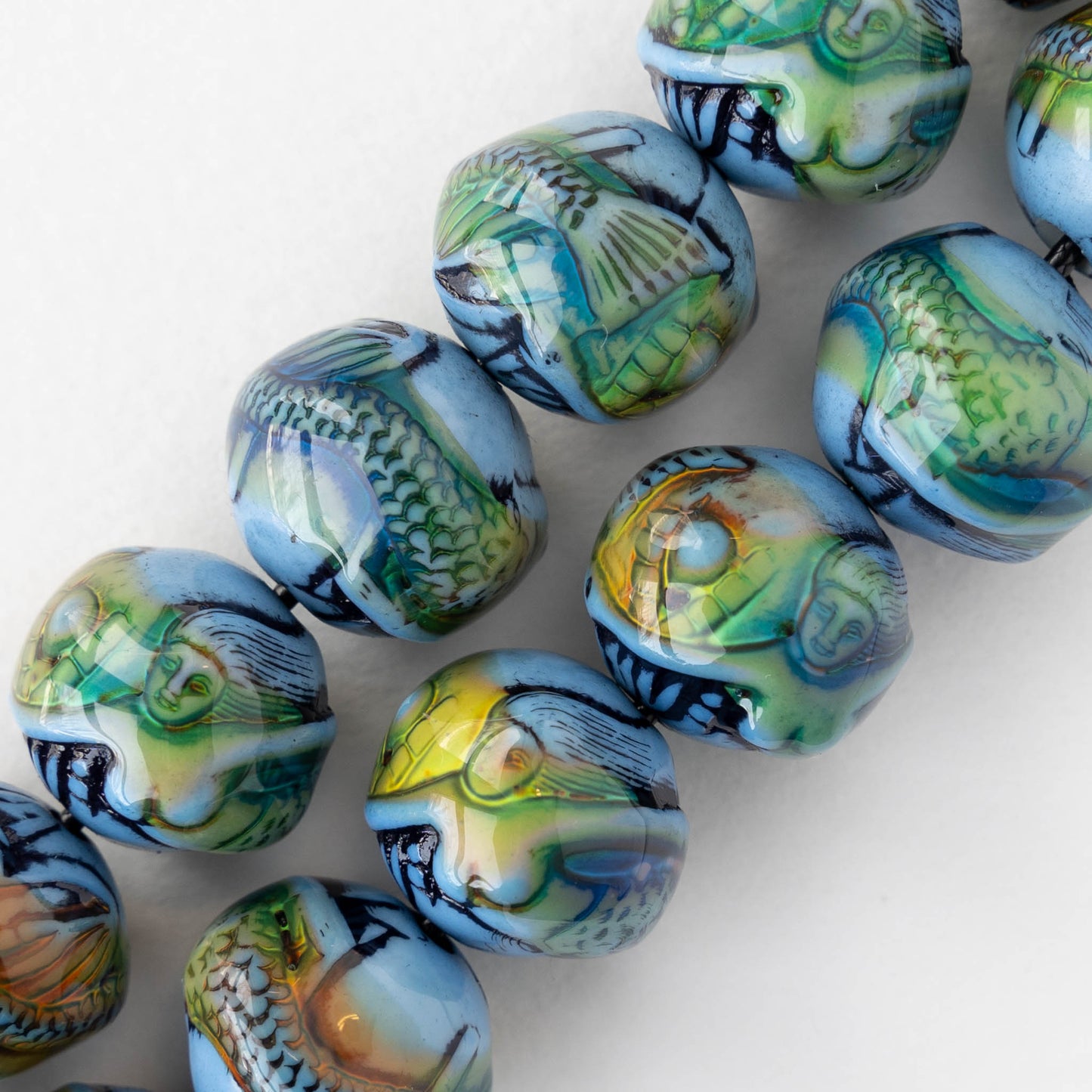 16mm Color Changing Mood Beads - Mermaid -  1 bead