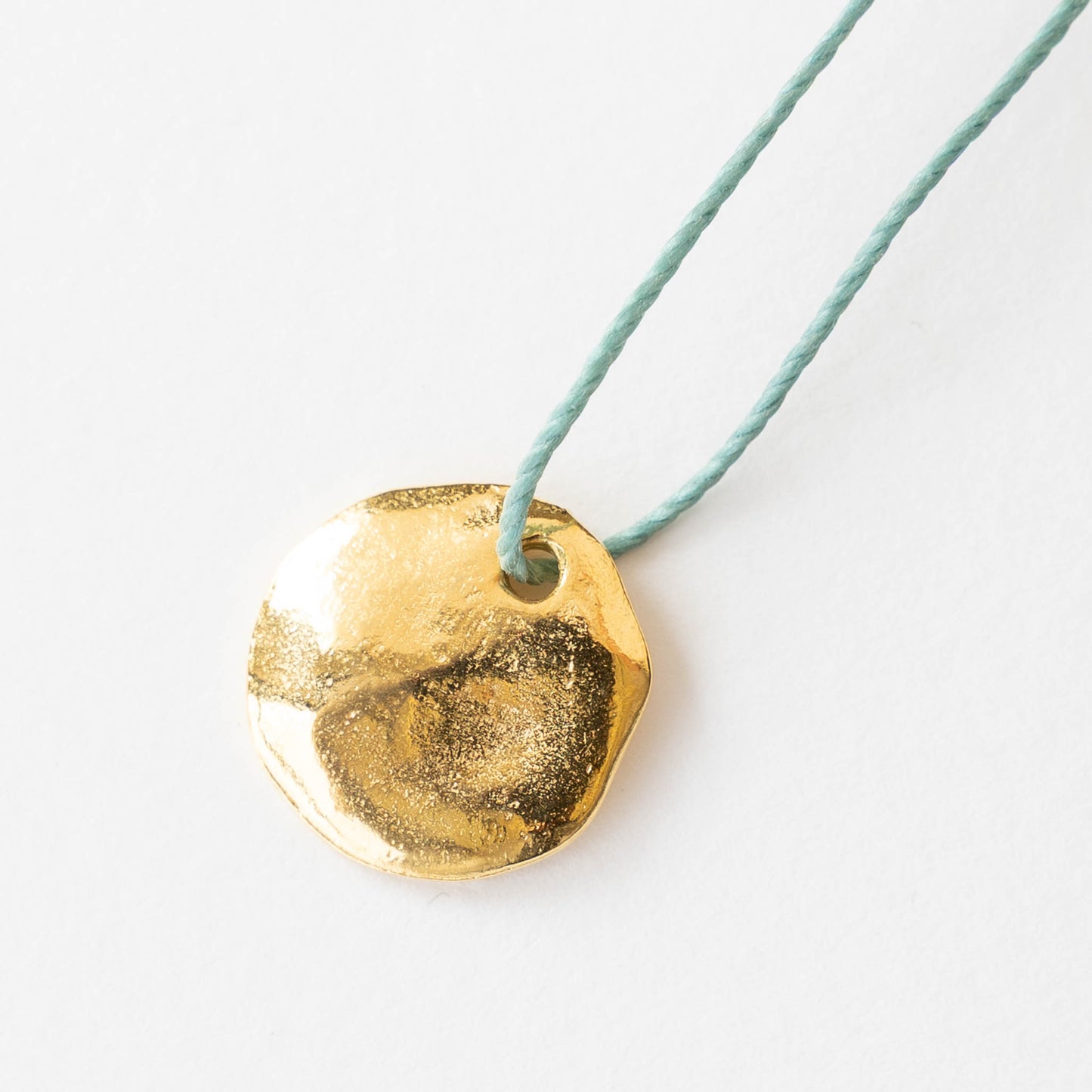 17mm Mykonos Coin Pendant - Gold - 1 or 6 pendants