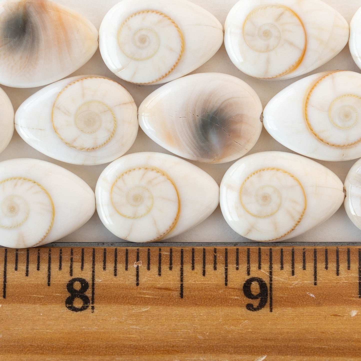 18mm Shiva Shell Teardrop Beads - 6 or 18 – funkyprettybeads