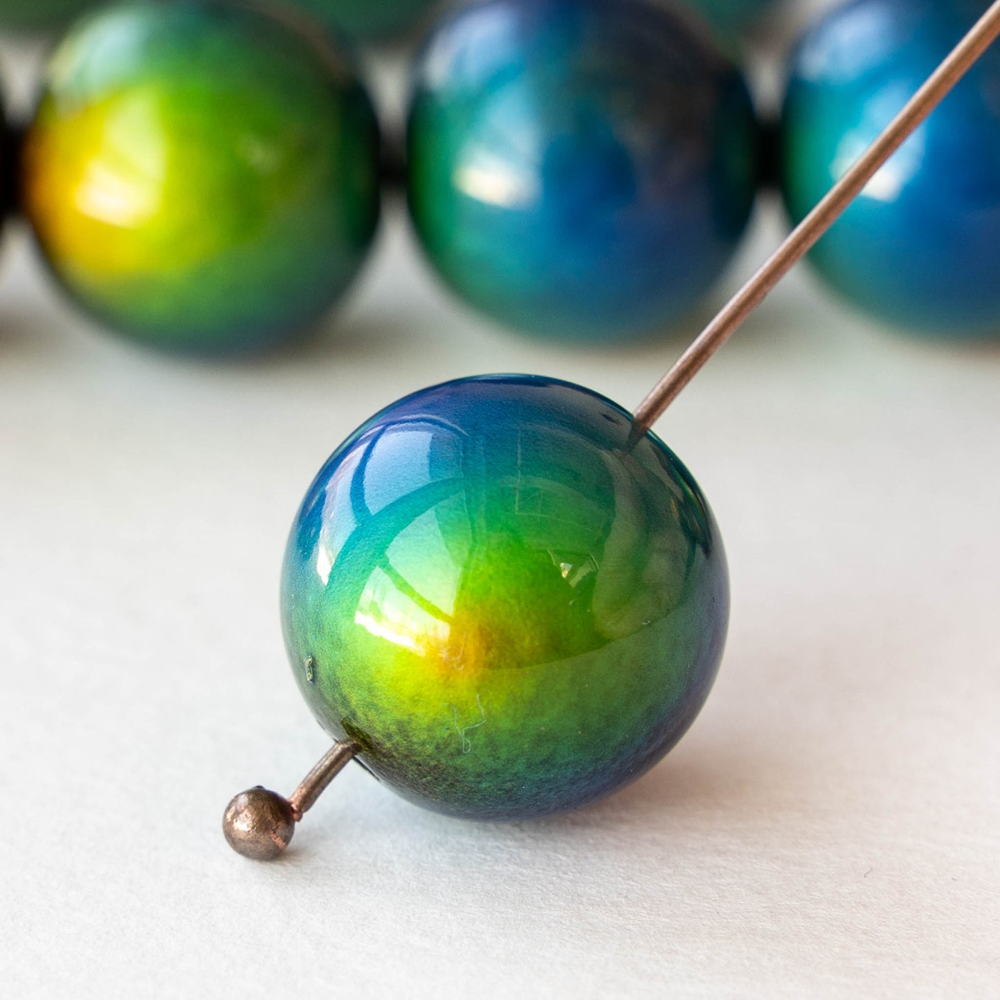 18mm Round Color Changing Mood Beads - 2 or 6 Beads