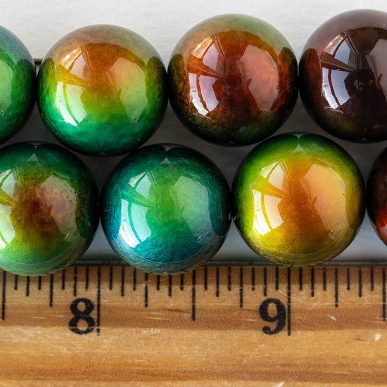 18mm Round Color Changing Mood Beads - 2 or 6 Beads