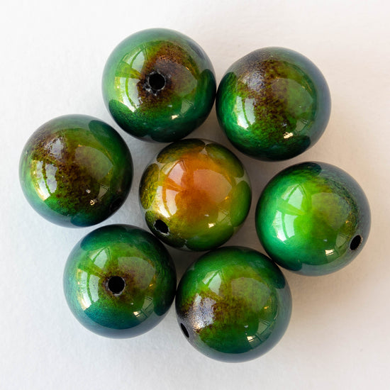 16mm Round Color Changing Mood Beads - 2 or 8 Beads