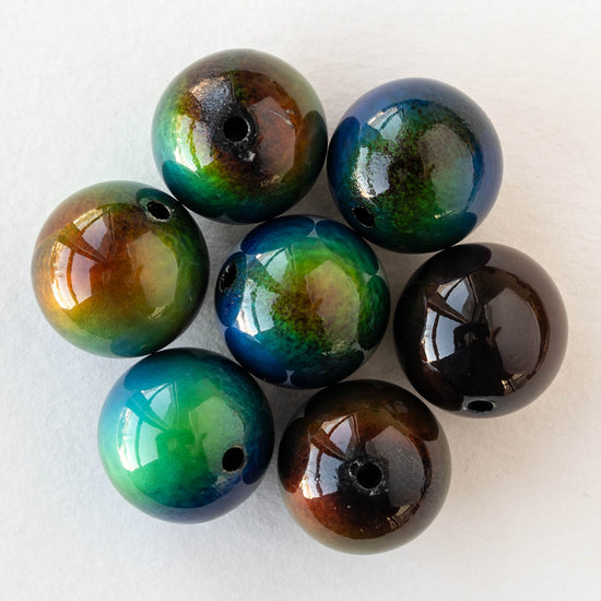 18mm Round Color Changing Mood Beads - 2 or 6 Beads