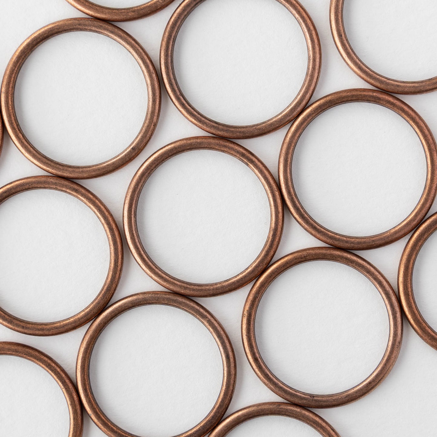 19mm Open Frame Hoop - Antique Copper - 1 piece