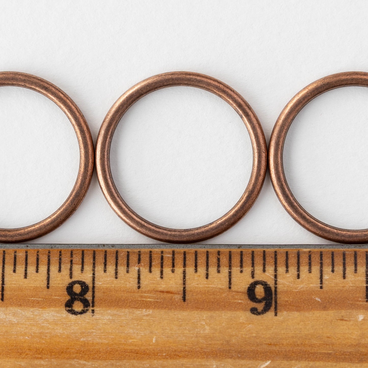 19mm Open Frame Hoop - Antique Copper - 1 piece