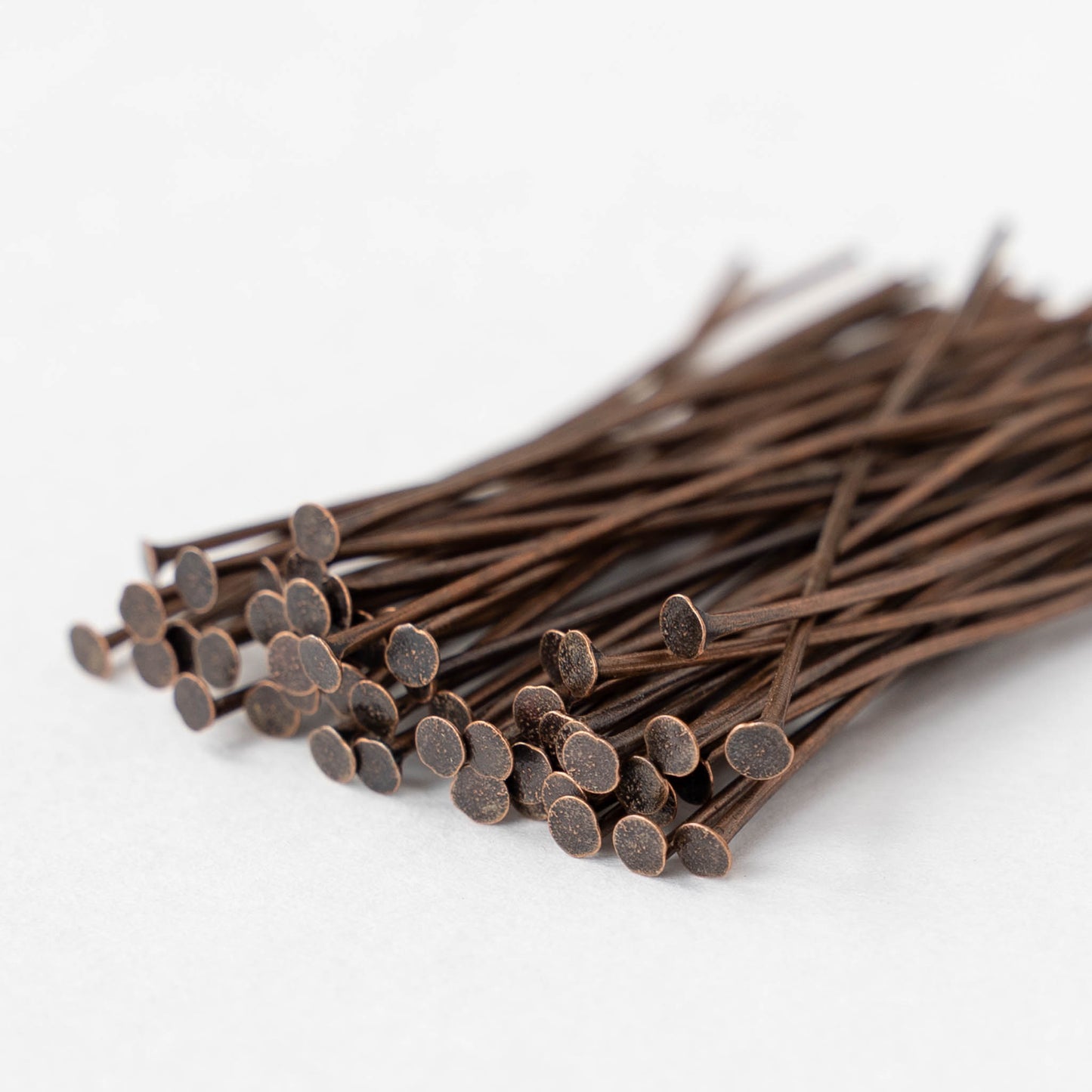 2-inch Headpins - Antiqued Copper - 30 headpins