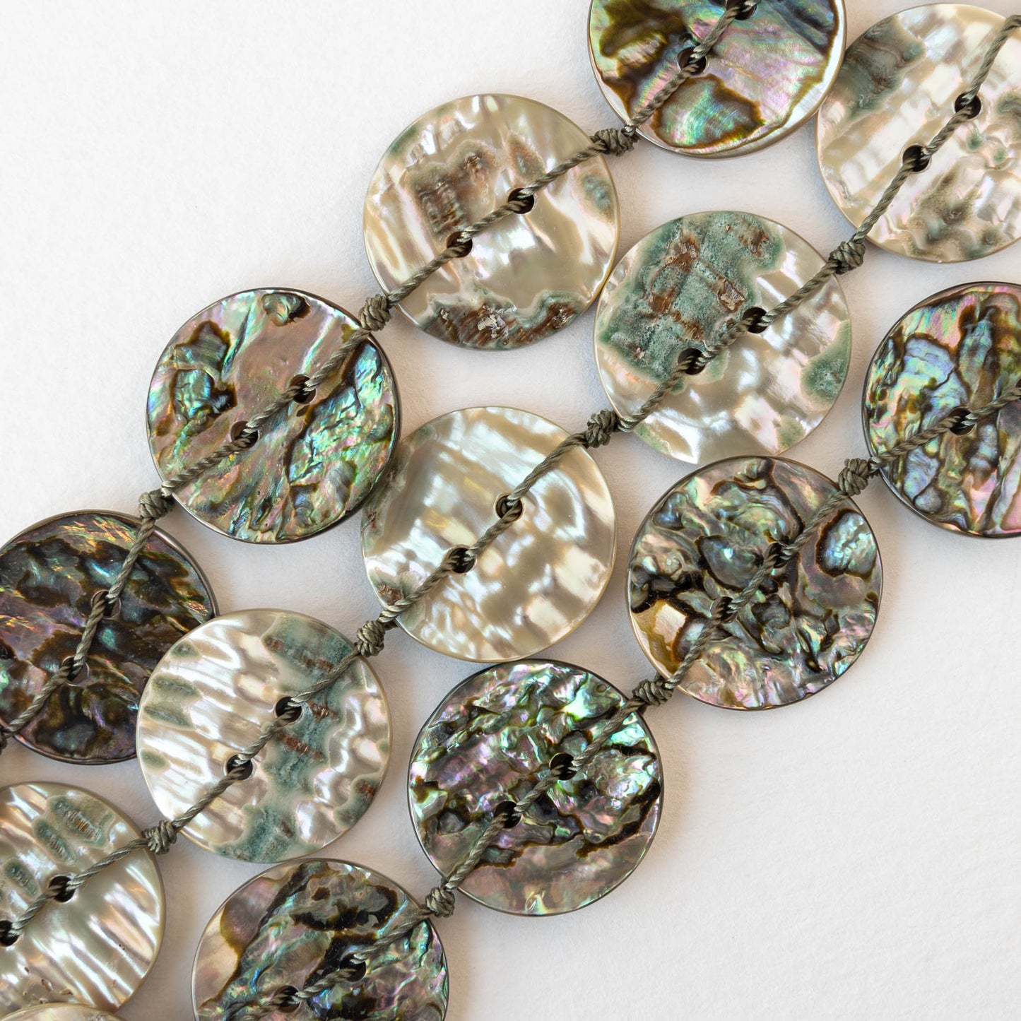 Abalone Button Beads - Choose Amount