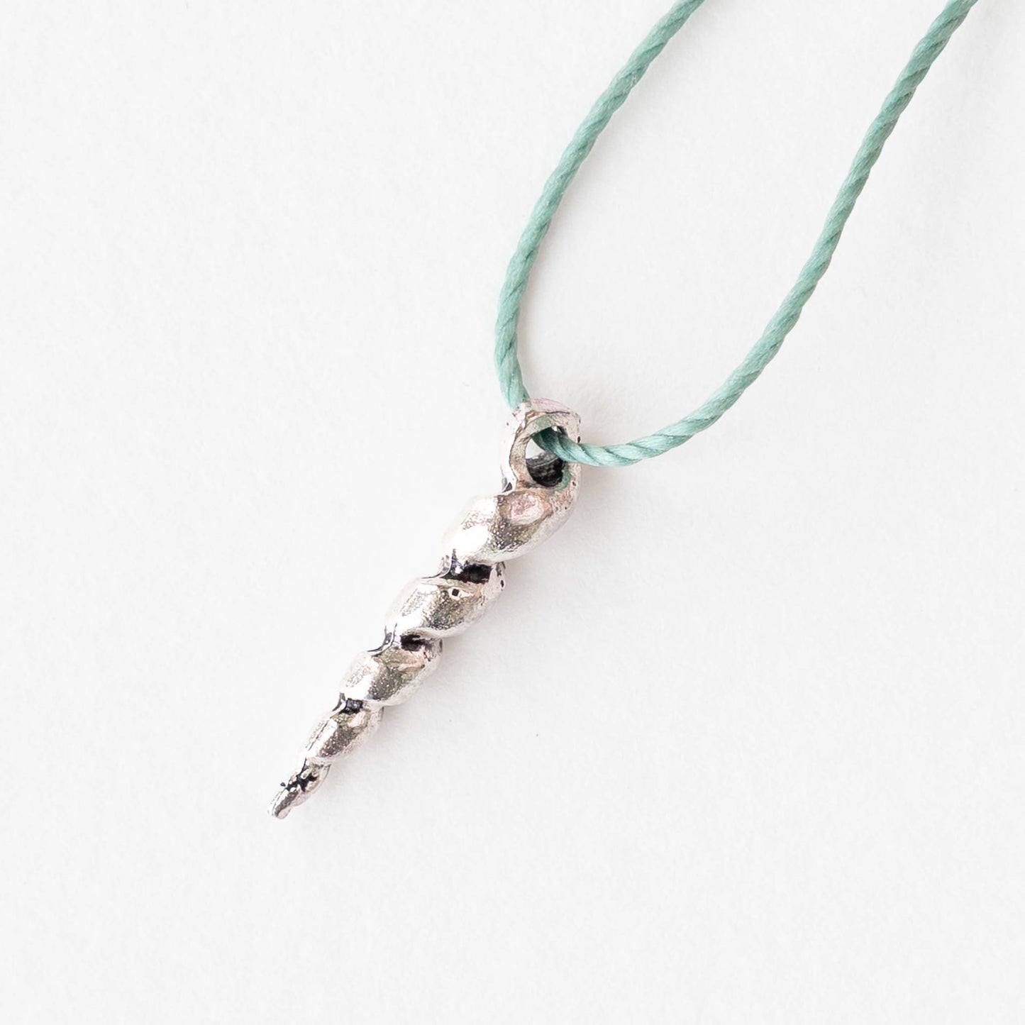 22mm Mykonos Twisted Shell Pendant - Antique Silver - 6 pendants