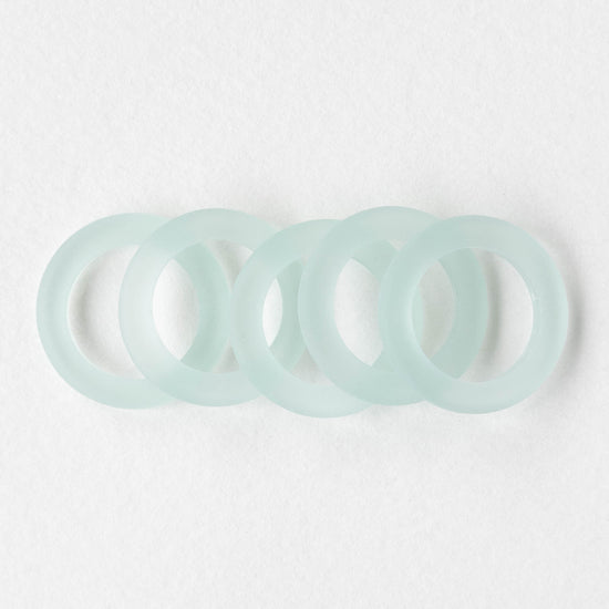 27mm Frosted Glass Rings - Light Coke - 2 Rings