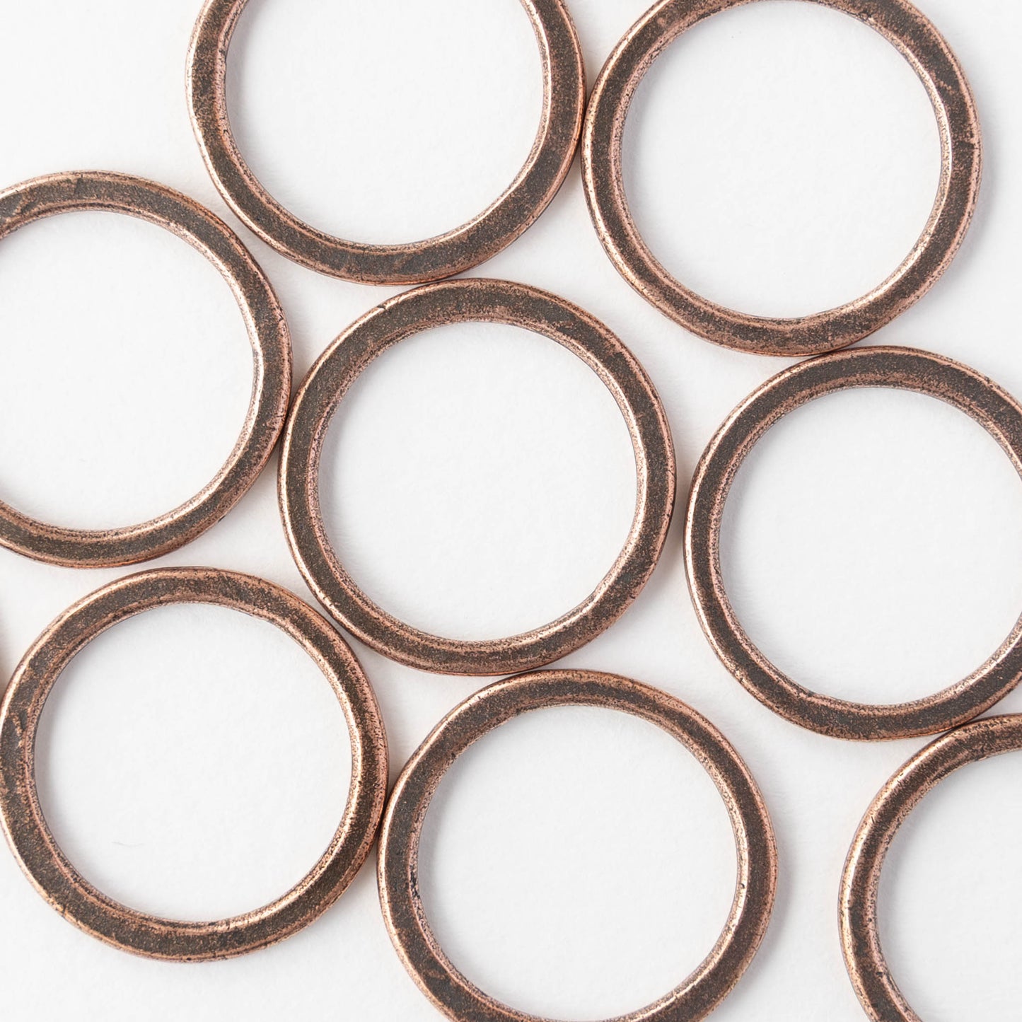 24mm Circle Hoop - Copper Plated - 1, 2 or 6 pieces