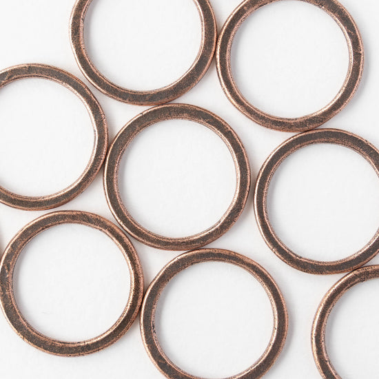 24mm Circle Hoop - Copper Plated - 1, 2 or 6 pieces