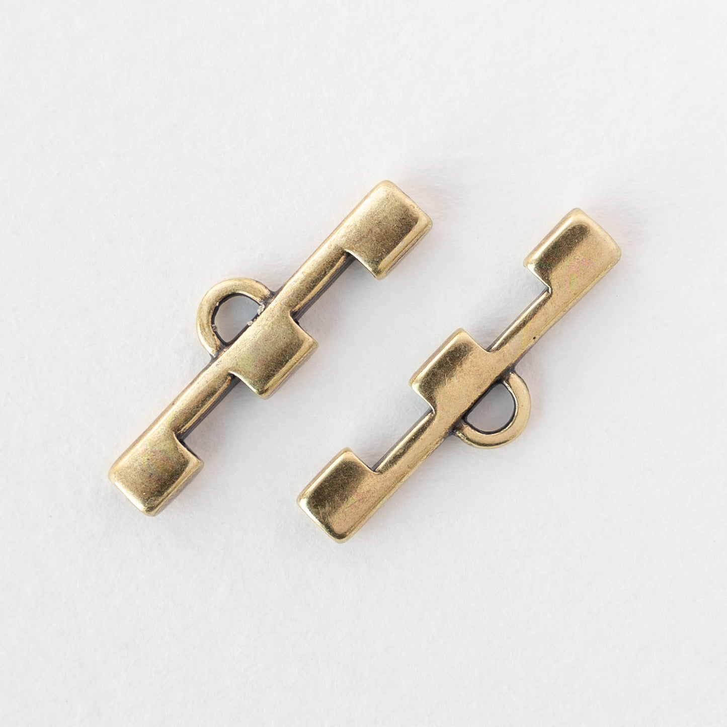 Soros III Tila Bead Ending - Antique Brass Plate - 4 pieces