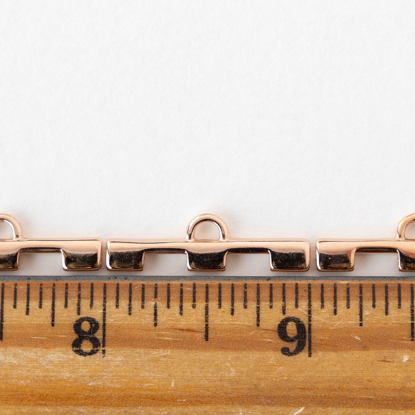 Soros III Tila Bead Ending - Rose Gold Plate - 2 pieces