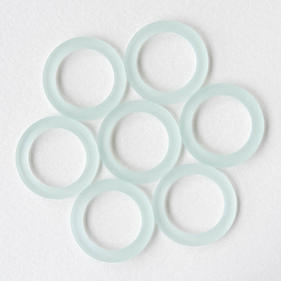 27mm Frosted Glass Rings - Light Coke - 2 Rings