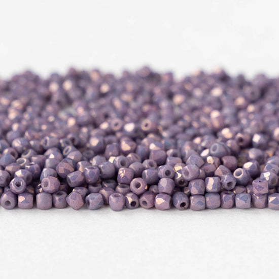 2mm Firepolished Beads - Lila Vega Luster - 50 Beads