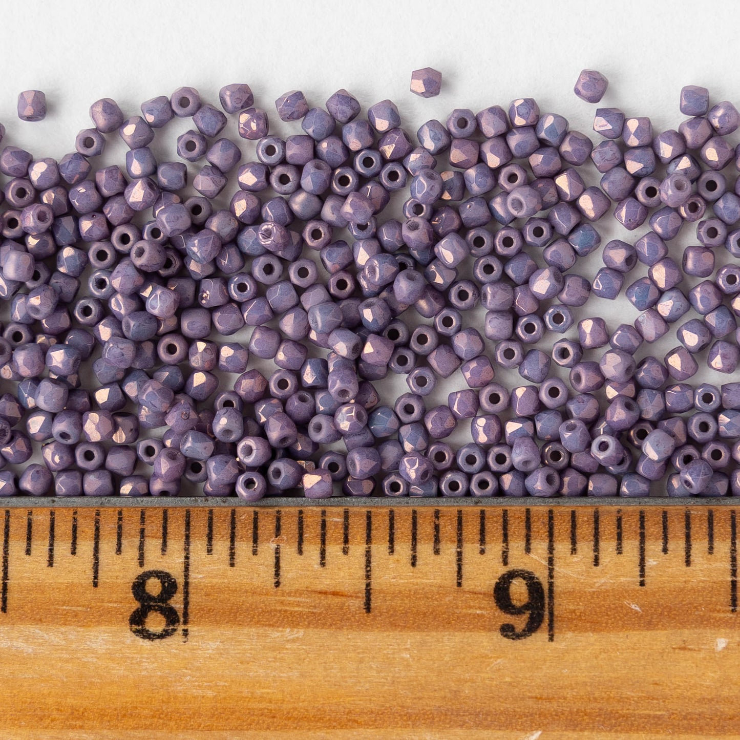 2mm Firepolished Beads - Lila Vega Luster - 50 Beads