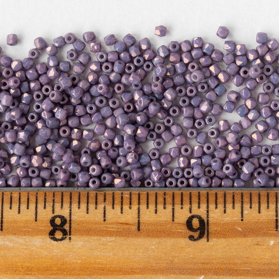 2mm Firepolished Beads - Lila Vega Luster - 50 Beads