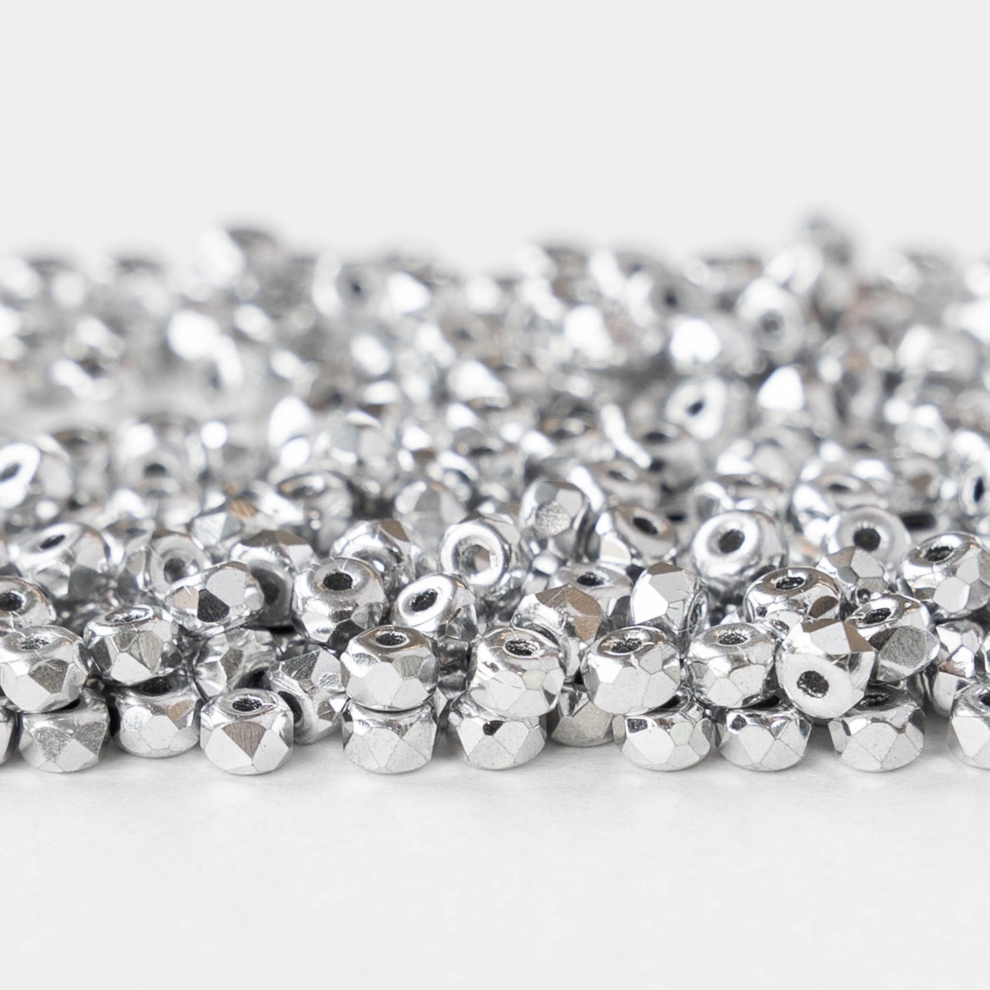 2x3mm Faceted Rondelle Beads - Full Labrador - 50 Beads