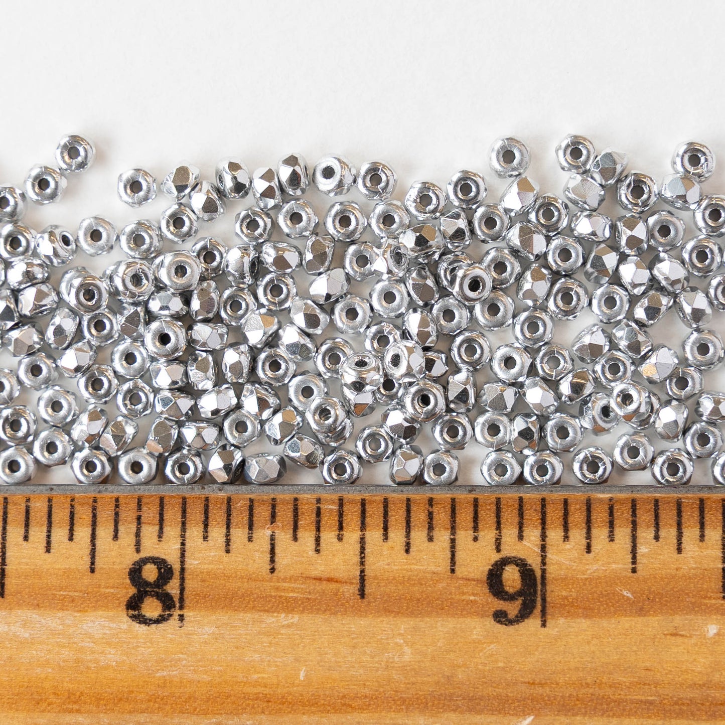 2x3mm Faceted Rondelle Beads - Full Labrador - 50 Beads