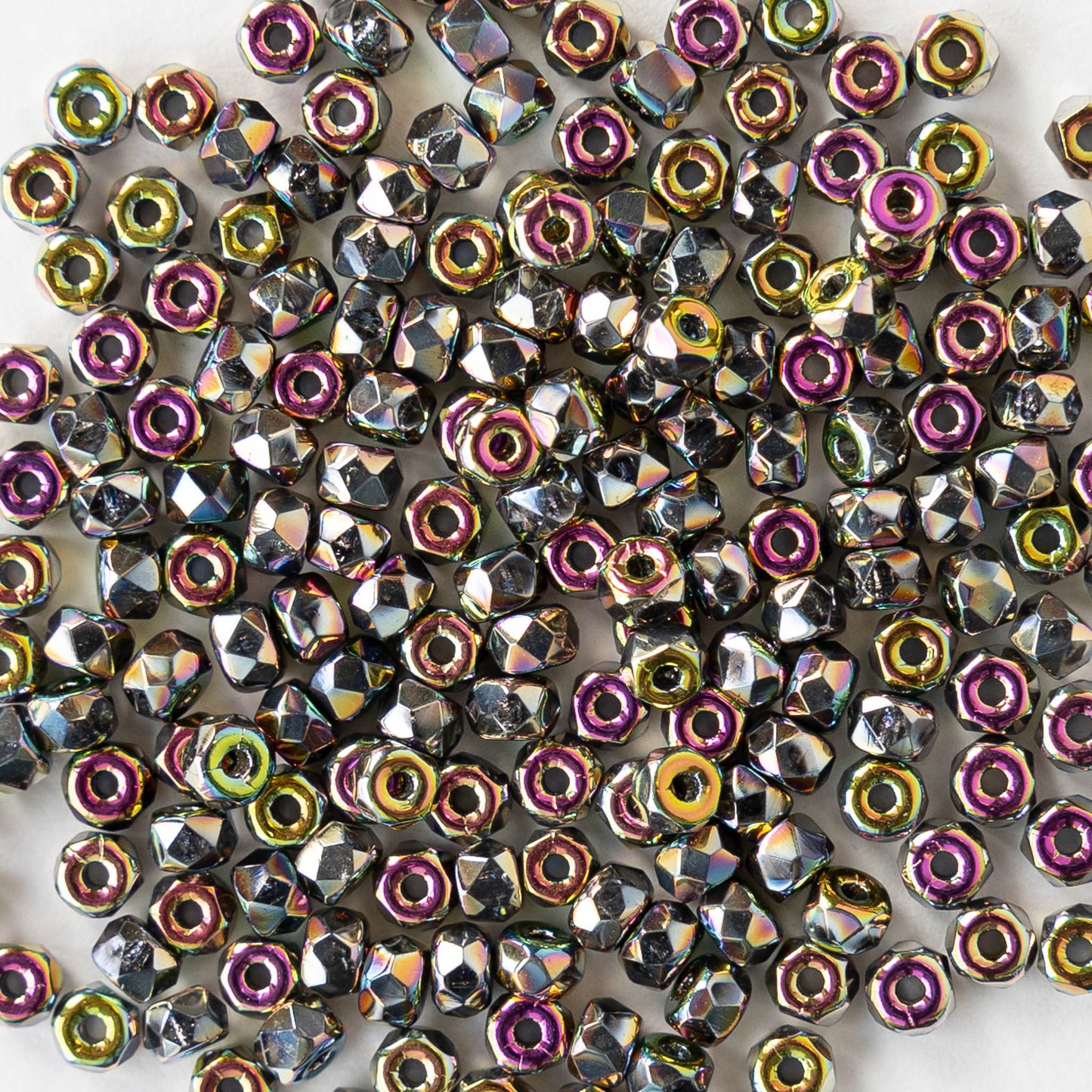 2x3mm Rondelle Beads - Full Vitrail - 50 Beads