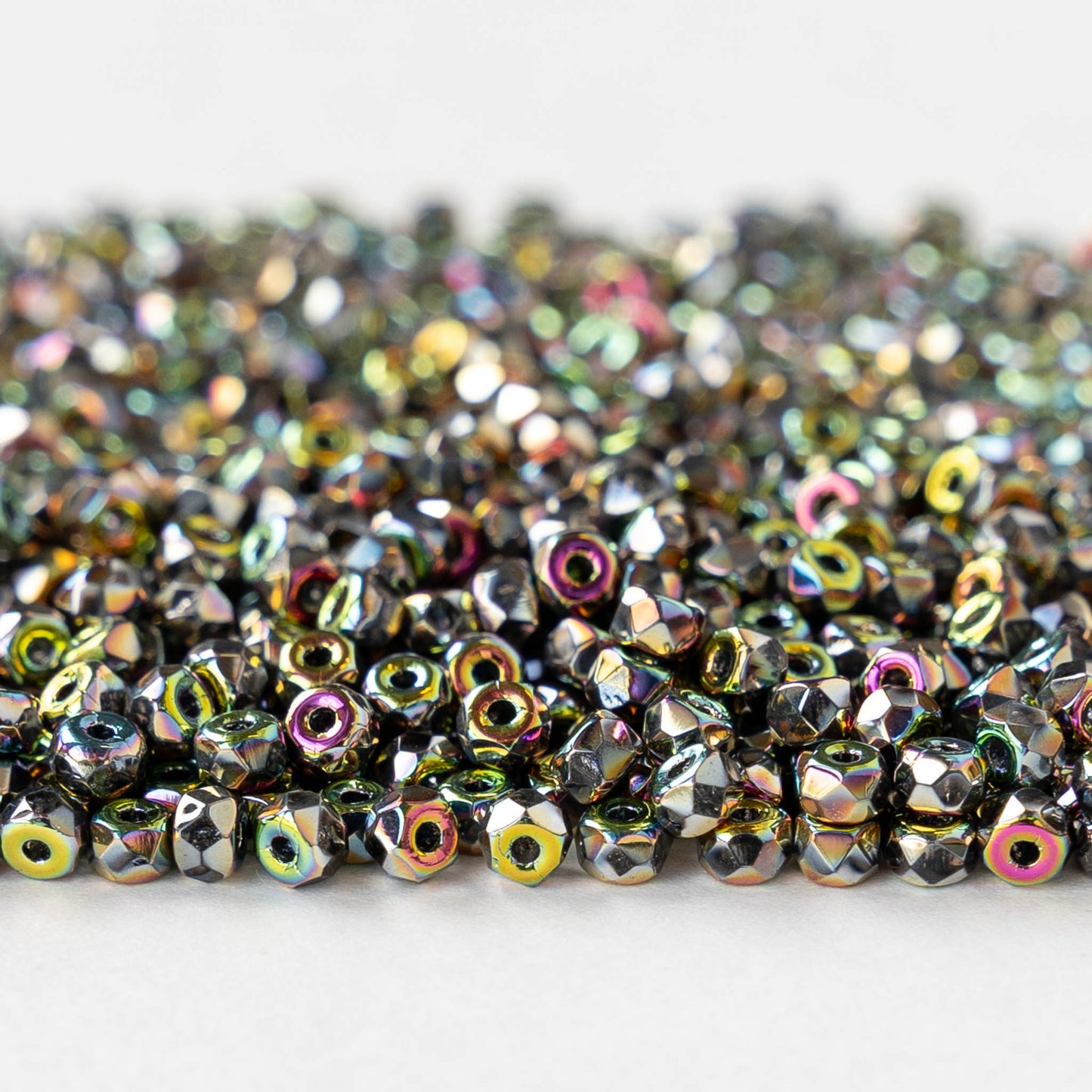 2x3mm Rondelle Beads - Full Vitrail - 50 Beads