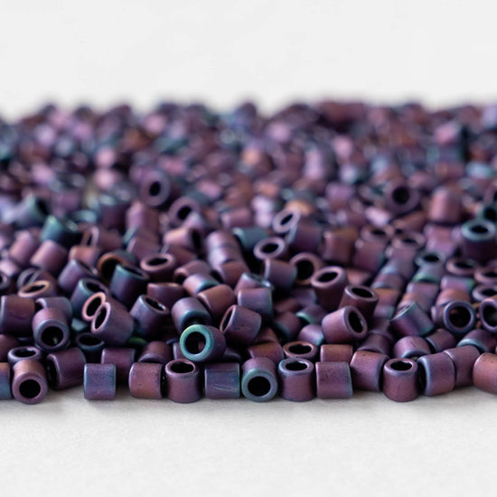 3.3mm Toho Glass Tube Seed Beads - Matte Andromeda - 5 grams ~140 beads