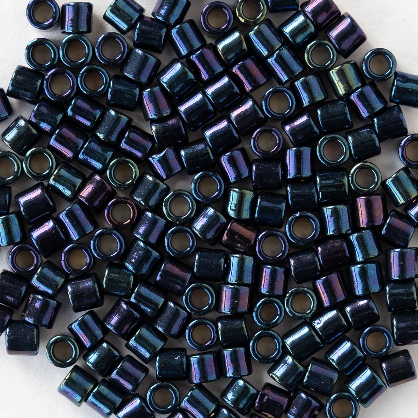 3.3mm Toho Glass Tube Seed Beads - Metallic Nebula - 5 grams ~140 beads