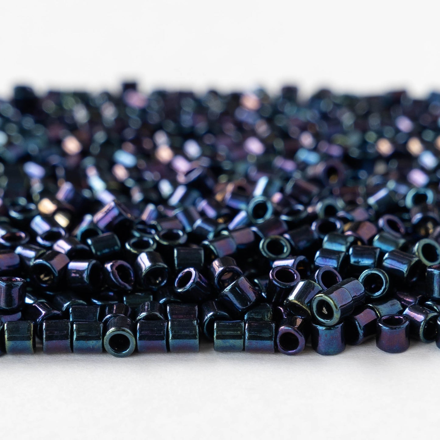 3.3mm Toho Glass Tube Seed Beads - Metallic Nebula - 5 grams ~140 beads