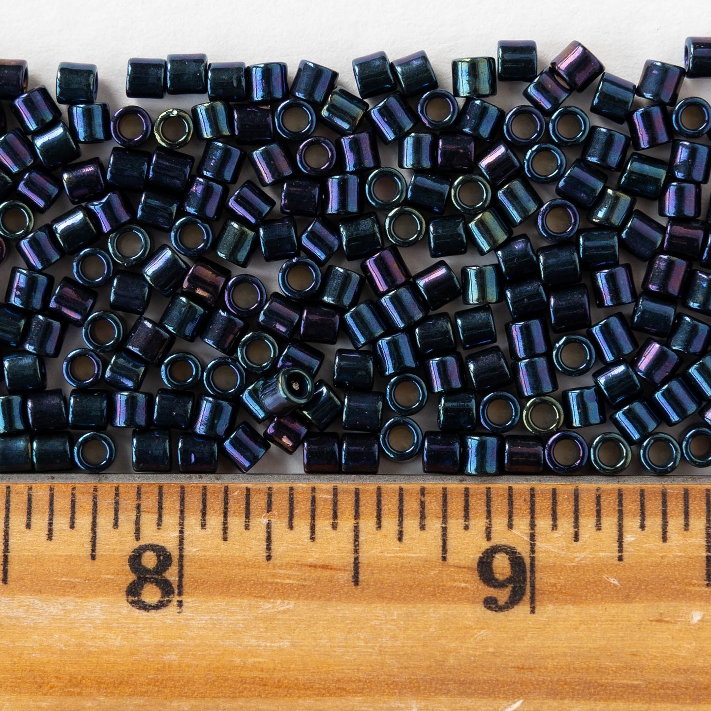 3.3mm Toho Glass Tube Seed Beads - Metallic Nebula - 5 grams ~140 beads