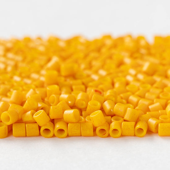 3.3mm Toho Glass Tube Seed Beads - Matte Mango - 5 grams ~140 beads