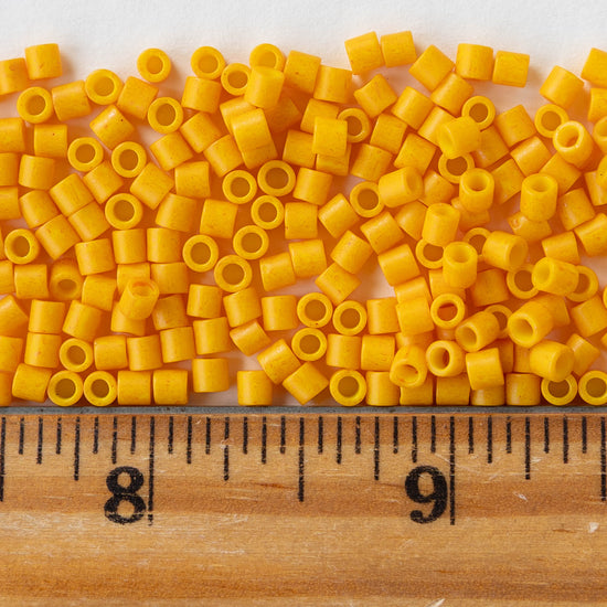 3.3mm Toho Glass Tube Seed Beads - Matte Mango - 5 grams ~140 beads