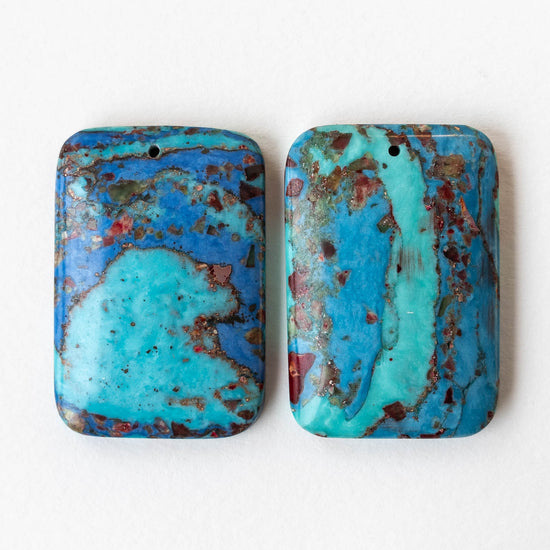 32x47mm Reconstructed Impression Jasper Pendants