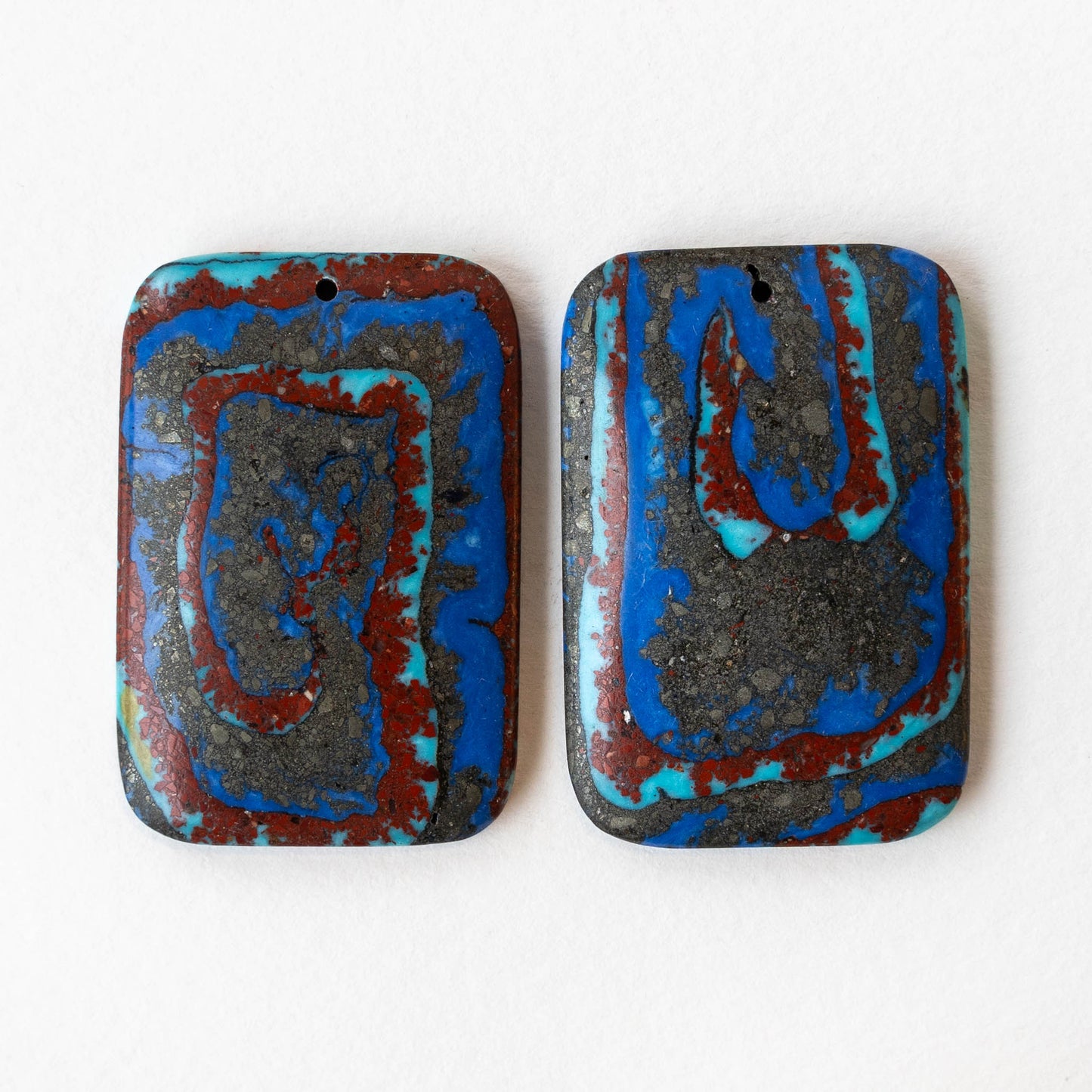 32x47mm Reconstructed Impression Jasper Pendants