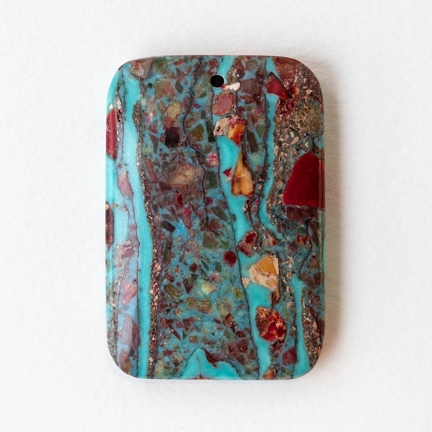 32x47mm Reconstructed Impression Jasper Pendants