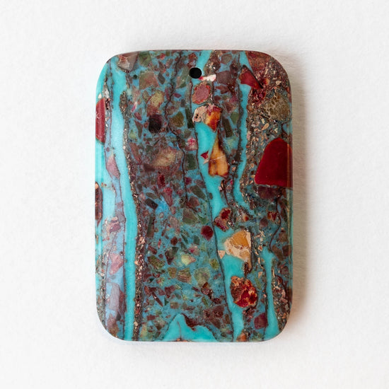 32x47mm Reconstructed Impression Jasper Pendants