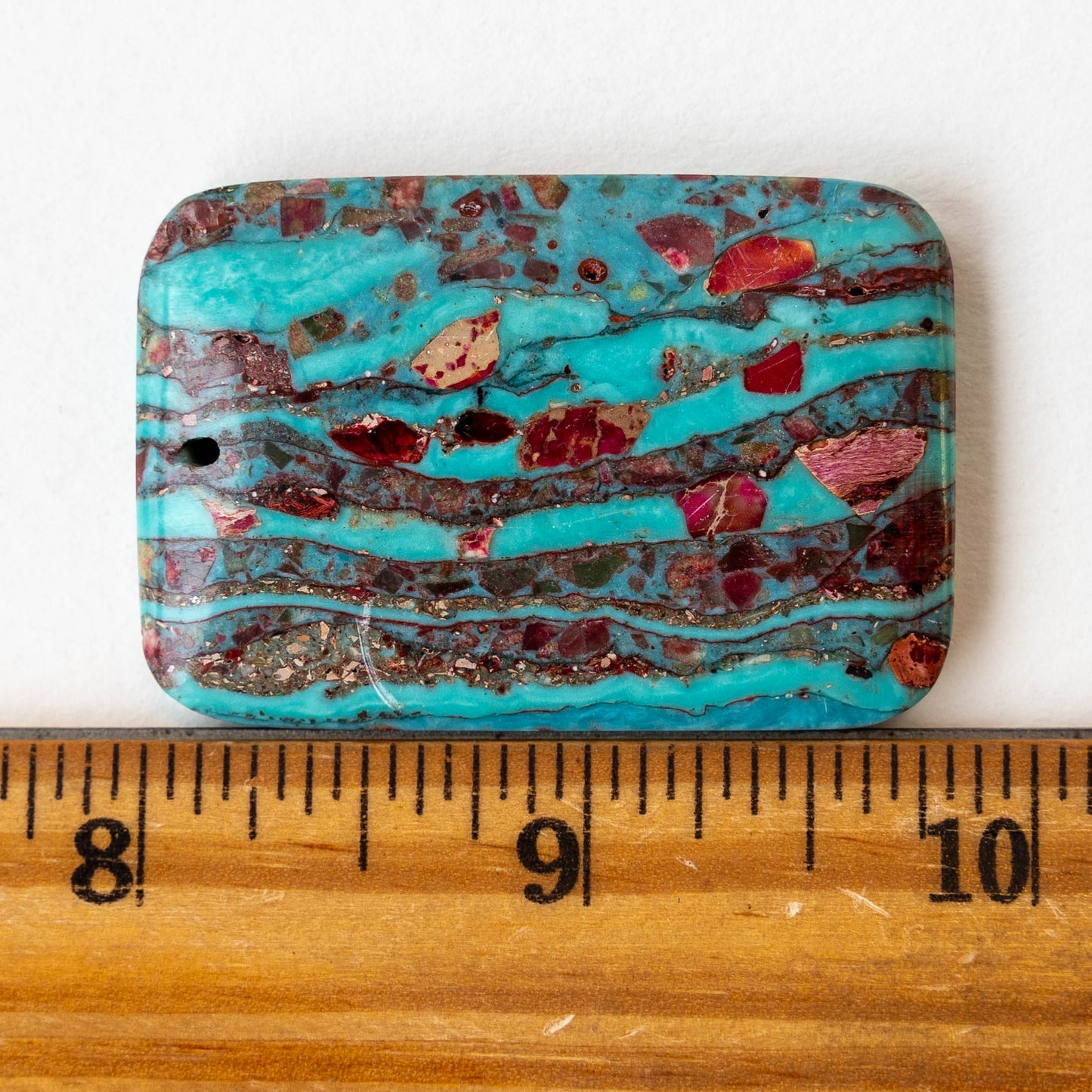 32x47mm Reconstructed Impression Jasper Pendants