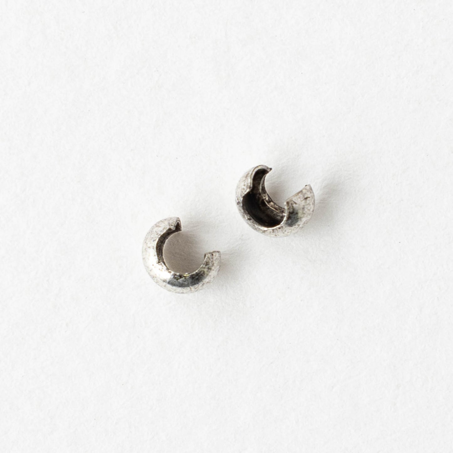 3mm Crimp Covers - Pewter - 30 pieces