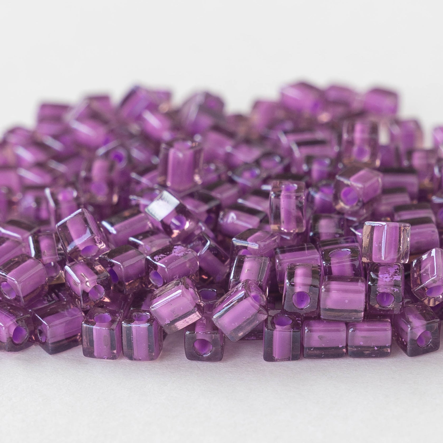 Cube Beads for Jewelry Making Square Glass Beads funkyprettybeads