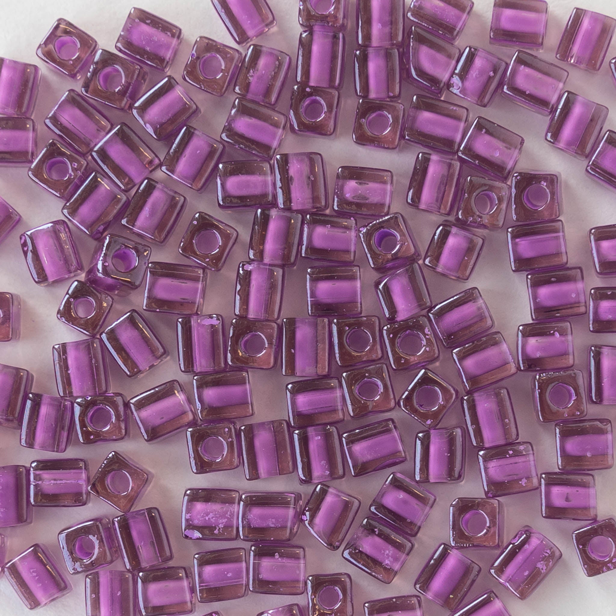 Cube Beads for Jewelry Making Square Glass Beads funkyprettybeads