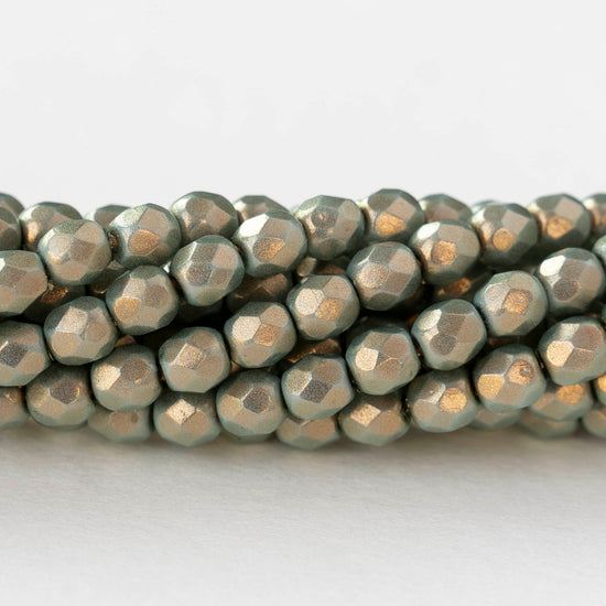 4mm Faceted Round Beads - Halo Ethereal Heavens - 50 beads