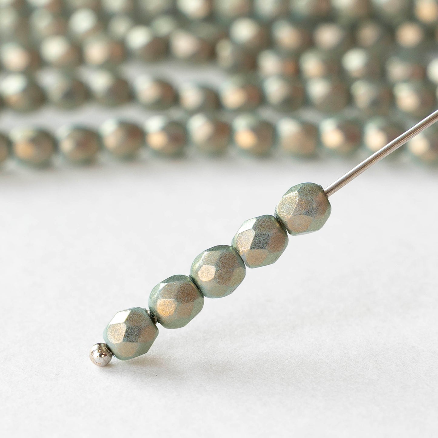 4mm Faceted Round Beads - Halo Ethereal Heavens - 50 beads