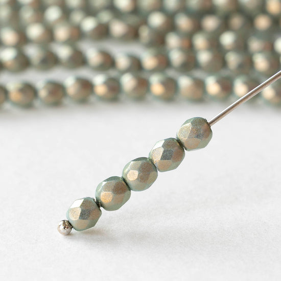 4mm Faceted Round Beads - Halo Ethereal Heavens - 50 beads